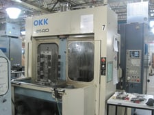 OKK #HM-40, horizontal machining center, 40 automatic tool changer, 22" X, 22" Y, 22" Z, 10000 RPM, #40