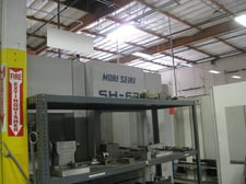 Mori Seiki #SH-63, horizontal machining center, linear pallet FMS, 180 automatic tool changer, 39" X, 31.5"