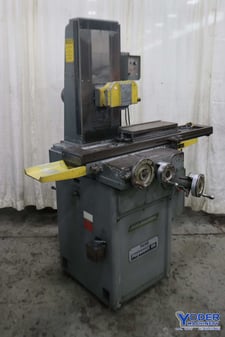 6" x 18" Reid #HR, Rollerway hand feed surface grinder, 1.5 HP, 1 shot lube, #73744