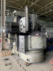 54" Bullard #Cutmaster, vertical turret lathe, 4-Jaw, 40" height under rail, ram vertical head, 5 station, 30