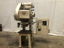 35 Ton, Bliss #CH35, high-speed gap flywheel press, 2" stroke, 12.75" Shut Height, air clutch & brake, Bijur