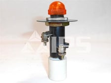 GE Et-16 Led Amber Indicating Light Assembly Amber Transparent Cap, 120vac, 1900 Ohm Resistor