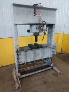 150 Ton, Dake #150H, air over hydraulic H-frame press, #13940