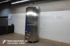 3720 gallon Feldmeier, 316 Stainless Steel, jacketed and insulated tank, 84" diameter x 174" straight wall