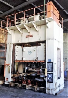 500 Ton, Sutherland #LD-500, 39" stroke, 98" x 65" bed, 825 ipm, 200 ton cushion, #4622