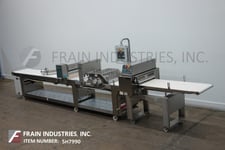 Image for Rondo, complete, stainless steel, cinnamon roll sheeting line with 260" long x 25-1/4" wide poly product make-up table, with dough sheeter and has adjustable gap,