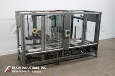 Pearson #N430, automatic, inline, random, top case flap closer and tape sealer rated from 5-30 cases per