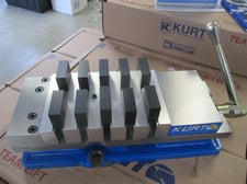New & Unique 10-station parts holding system for Kurt 6" milling machine vises