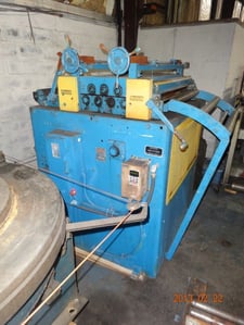 40" x .11" Rowe #C3-40, 7-roll stock straightner, 3.5" roll diameter, 5 HP, 1980, #13097T