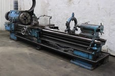 28" x 120" Lehmann, hollow spindle engine lathe, 18" swing over cross slide, 4-jaw chuck, 20 HP, #73750