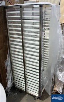 Stainless Steel Rack, w/ 24 30" x 20" Lexan-type Shelves, #2956-29