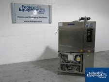 Hamo #T-21, parts washer, Stainless Steel, 640 mm X 600 mm x 640 mm approx.chamber dimensions, 2001