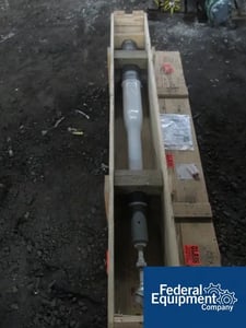 Dedietrich, Glass lined beaver tail baffle, 300 gallon, 3" neck diameter x 62.5" long, #3109-14