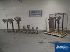 Novinox #MAV, V Mix Mixing System, Stainless Steel, type LT 5-10-20-30, (4) V blender shells, (4) cone bottom
