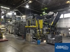 30" ASM (Akron Standard Machine) Batch Off Sys, dip tank, 32' L cooling section, wig wag front to back