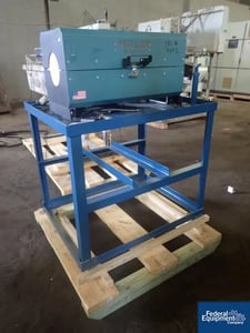 Image for Split Tube Furnace, Mellen #SV11-3.25X24-1Z, 3.25" diameter x 24" long, rated up to 1100°C, 28" overall length, on stand, #3157-2