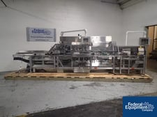 Iwka Jones #Legacy, horizontal cartoner, tuck closure, 4-head Orbi-Trak rotary carton feeder, as-is, #2923-7