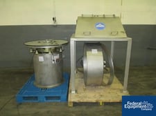 Bag Dump Station, Sweco, Stainless Steel, 28" diameter dump opening, 40" Sweco base with partial deck, #3134-1