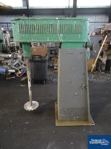 10 HP Hockmeyer, Disperser, Stainless Steel shaft and blade, tilt back design, variable speed, xp, floor