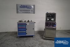 Kilian #T100, tablet press, 9 stations, B IPT turret, 60 Kn pre-compression, 65 Kn main compression, 16mm