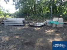 Stainless Steel bucket elevator, 56' discharge height, 59.8'OA height, rubber belt, 2 HP, serial #86-0961