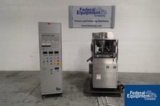 5 Ton, Kikusui Virgo #519KRCZ, rotary tablet press 19 station, 3 ton pre-compression, keyed upper punch