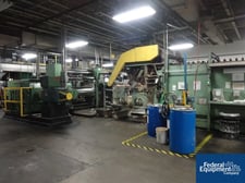 38" ASM (Akron Standard Machine) Batch Off System, integrated slitter, dip tank, #3255-4