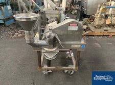 Fitzpatrick #JT Fitzmill Homoloid, Stainless Steel, 3 HP, pan feed, swinging hammers, on legs, #3287-2