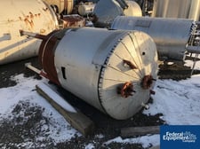 250 gallon 100 psi, 36" diameter x 54" straight side, Clemmer Industries, Receiver Tank, Carbon Steel, dish