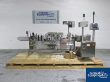 Image for Accraply #35PW, wrap-around labeler, Open Date 1000 coder, top bottle hold down, Laetus Argus vision system, 1994, #2706-3, 1994