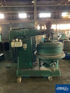 Dorr Oliver Merco #30, nozzle bowl disc centrifuge, 125 HP, rated 90-300 gpm, 3000 rpm, up to 3800 G' s, belt