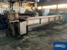 Sprout Waldron #40/20, twin screw pugmill mixer, Stainless Steel, 40" wide x 20' long trough, single 25 hp