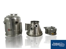 Glatt #GPCG30, fluid bed dryer granulator,/S, rated for 10 bar shock protection, 65 liter/125 liter top spray