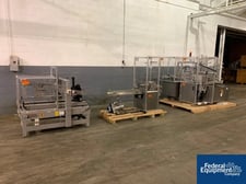 Skinetta #CP140, case packer, single lane infeeder, side feeder, case magazine, 3M case sealer, 480 V., 1994