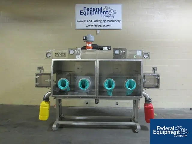 Containment Technologies #ENGUARD, glovebox, Stainless Steel, dual chamber, 11" x 10" between chambers, S/N