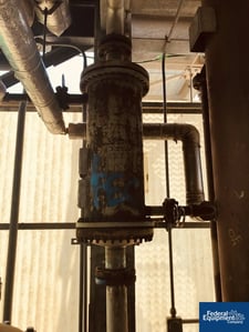 90 sq.ft., 75 psi, GMW, heat exchanger, 75 diameter x 36" long, Stainless Steel 100 psi tube @ 150&deg; F