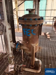 40 gallon Trumbo Receiver, Stainless Steel, rated 100 psi and full vacuum @ 150° F, S/N 4416C, national