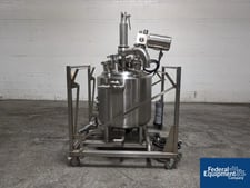 40 gallon Holloway Reactor, 316L Stainless Steel, 15/100 psi, dish top & bottom, jacketed, 2009, #3318-3, 2009