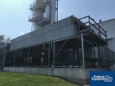 Esex air fin cooled heat exchanger, (2) fans, on stand, #3397-8