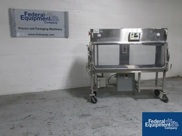 LaCalhene rigid wall isolator, Stainless Steel, 84" wide x 26" deep x 30" high chamber, singled sided, on