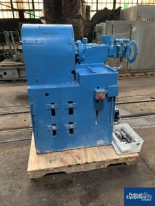 Welding Engineers #2010, pug mill extruder, jacketed feed throat & chamber rated 15 psi @ 550°F, 10 HP