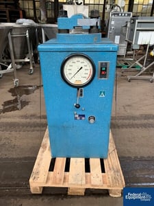 Briquet press, Angstorm #4451, designed for x-ray sample equipment prep, 40 ton compression pressure, 208 V.
