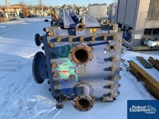 1033 sq.ft., 100 psi shell, 100 psi tube, Alfa-Laval #CP75-H-150, 316L Stainless Steel, 2006, #3465-1, 2006