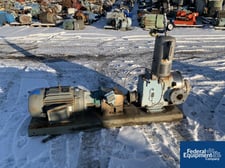 3" Waukesha #180U2, rotary lobe pump, Stainless Steel, 3" inlet/outlet on base, 15 HP motor, #3465-2