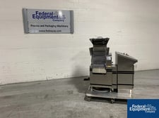 Harro Hofliger #KWS12-S, capsule checkweigh, (12) lanes, with stainless steel hopper and control cabinet, 208