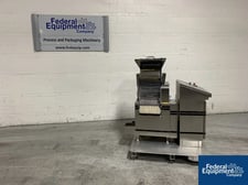 Harro Hofliger #KWS12-S, capsule checkweigh, (12) lanes, with stainless steel hopper and control cabinet, 208
