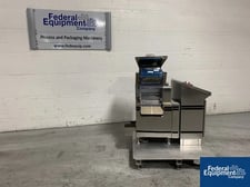 Harro Hofliger #KWS12-S, capsule checkweigh, (12) lanes, with stainless steel hopper and control cabinet, 208