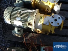 10 GPM @ 43' TDH, Kontro #HCOH, 1" x 1" x 4" centrifugal pump, 316 Stainless Steel, 3 HP, #24191 (2 available)