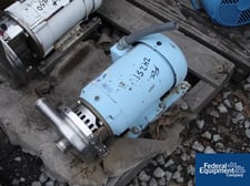 140 GPM @ 70' TDH, Waukesha #8-2065LV, 2" x 1.5" x 5" centrifugal pump, Stainless Steel, 5 HP, #24251