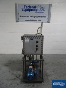 1/2" Moyno, pump skid, C/s const, on unitized base w/single 1.5 HP, 1740 RPM, 230/460 V. motor, #45860